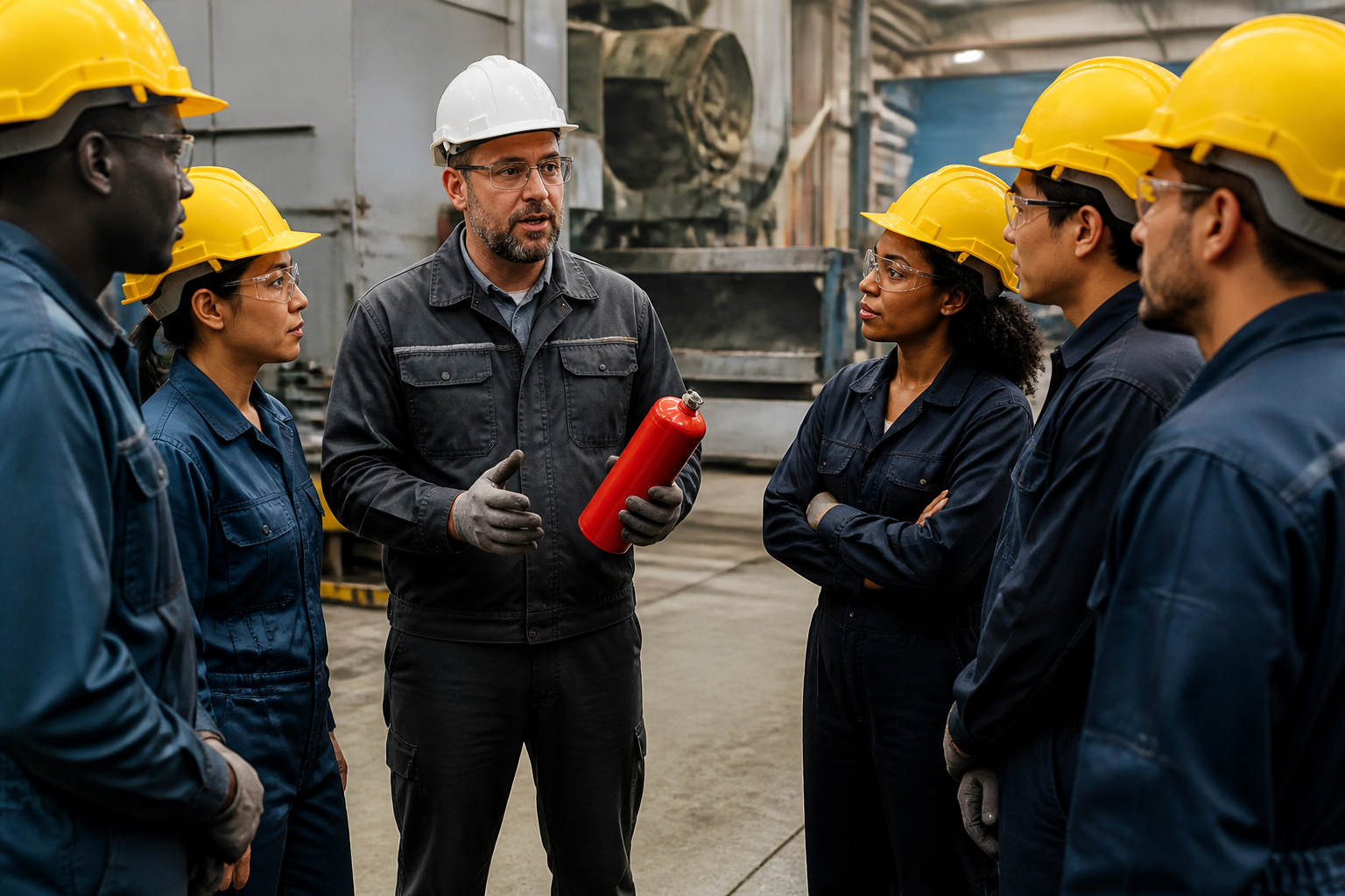 Emergency Plant Communication Multilingual Workers