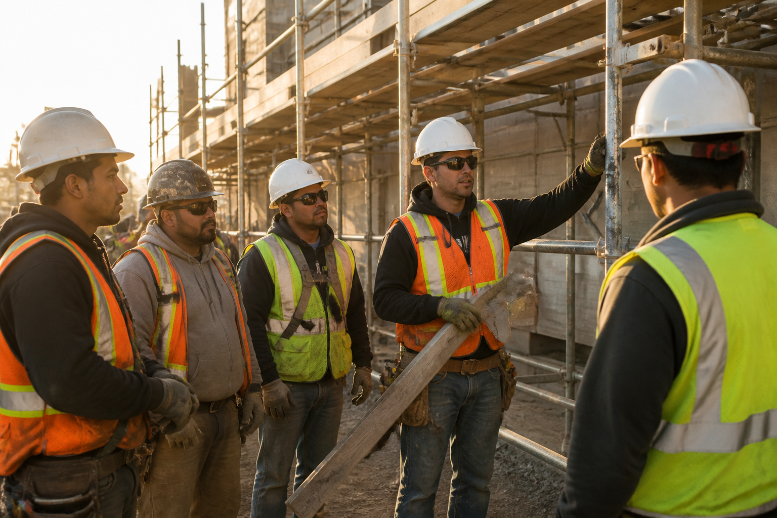 Scaffolding Safety: Spanish Construction Crew Guide